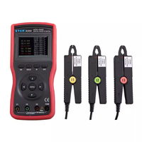 ETCR4300 Voltmeter Digital 3 fase, tiga penjepit otomatis 0 ~ 360 fase Voltmeter USB Port 500 penyimpanan Data