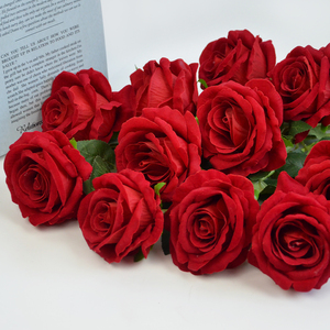 <span class=keywords><strong>Rose</strong></span> Artificiali Realistiche in Velluto a Stelo Lungo, <span class=keywords><strong>50</strong></span> Pezzi, Fatte a Mano, Ecologiche, per Decorazioni Moderne, Sfondi per Matrimoni - Product Image 5