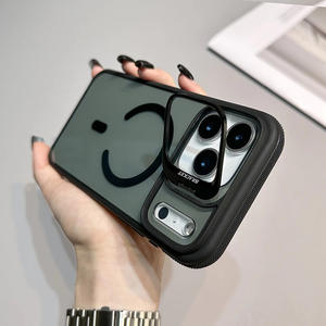 Vente flash : Étui de téléphone avec support d'objectif métallique invisible pour <span class=keywords><strong>iPhone</strong></span> X Xr Xs Max 7/8 Plus, <span class=keywords><strong>coque</strong></span> en acrylique translucide magnétique - Product Image 3