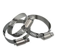 Factory Wholesale Metric Adjustable Worm Gear Hose Clamps 8mm/12mm/12.7mm OEM Steel Pipe Fasteners