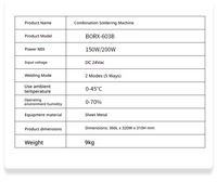 Machine à souder semi-automatique pour interrupteurs de circuits imprimés, bandes lumineuses LED, prises d'alimentation de moteurs, fils à souder