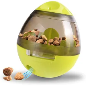 Distributeur interactif de friandises à alimentation lente avec distributeur de nourriture pour chiens et chats, boules de jouets pour animaux de compagnie