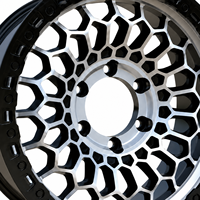 Jantes en alliage d'aluminium AL 17 pouces Flow Form pour tout-terrain 6x139.7 6*114.3 noires pour Bronco Wrangler Raptor Land Cruiser
