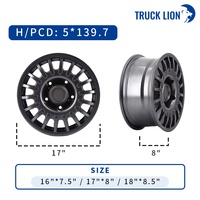 Rines Todoterreno Negros de Aleación de Aluminio Forjado de 16-18 Pulgadas para Land Cruiser, Venta al Por Mayor de Fábrica TRUCKLION, OEM/ODM
