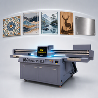 Imprimante UV à plat haute performance 160x130cm grand format avec quatre têtes d'impression, équipement d'impression UV à polymérisation