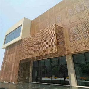 Revestimiento de pared moderno de aluminio para exteriores con acabado anodizado para diseño contemporáneo de edificios, anticorrosión. - Product Image 1