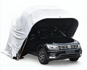 Araba tam otomatik katlanır Carport ev tente açık güneş kremi basit geri çekilebilir park döken - Product Image 5