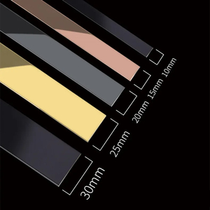 Bande décorative adhésive en acier inoxydable pour <span class=keywords><strong>carrelage</strong></span>, miroir plat, pour décoration intérieure - Product Image 3