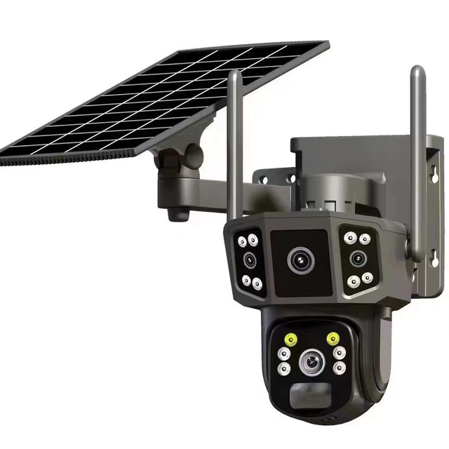 4G Solar Camera Mobile Phone Remote Outdoor HD Color Night Vision Motion Detection CMOS Sensor Without Electricity Monitoring