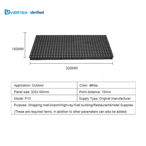 Bán buôn P10 trắng SMD 2835 Đèn hạt độ sáng cao Wifi điều khiển <span class=keywords><strong>LED</strong></span> mô-đun hiển thị cho quảng cáo chỉnh sửa từ - Product Image 5