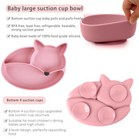 Ensemble de vaisselle pour bébé en silicone sans BPA, 11 pièces, ensemble d'alimentation pour bébé avec assiette à ventouse, bol et gobelet pour tout-petit