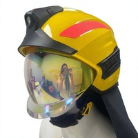 Casque de pompier européen intégral WANZ à double visière, ignifuge, pour la sécurité incendie