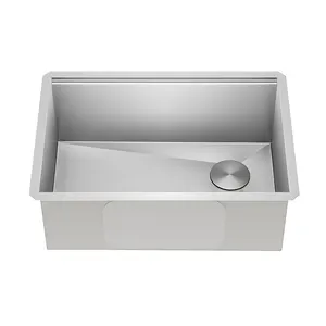 Lavello da cucina facile da montare in acciaio inox 304 singola ciotola Workstation Undermount lavello