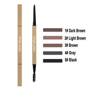 ดินสอเขียนคิ้ว2อิน1สีชมพูเขียนคิ้วแบบ2หัวกันน้ำเขียนคิ้วพร้อมแปรงเขียนคิ้วยาวฉลากตามต้องการ - Product Image 2