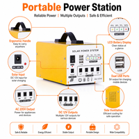 Station d'alimentation portable 300W 180Wh LiFePO4 à onde sinusoïdale pure, générateur solaire avec MPPT Type-C PD pour le camping, la maison et les situations d'urgence