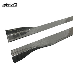 Falda lateral de fibra de carbono de alta calidad de <span class=keywords><strong>longitud</strong></span> personalizada general modificada falda lateral larga para <span class=keywords><strong>mercedes</strong></span>-benz BMW Audi - Product Image 5