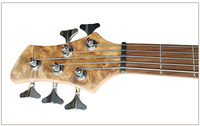Guitare basse électrique 6 cordes faite à la main de qualité professionnelle électronique active touche en ébène haut de gamme pour le direct