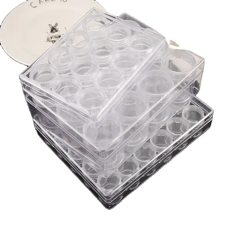 Transparante Sieraden Doos 7 ~ 24 Rooster Diy Vrouwen Oorbellen Ketting Verwijderbare Opslag Box