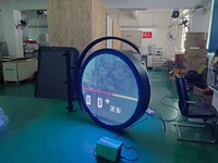 Panneau d'affichage numérique circulaire étanche pour extérieur, écran LED rond, logo, Chine Shenzhen