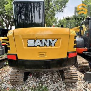 Mini-excavatrice sur chenilles Sany 60C d'occasion, puissante, à faible nombre d'heures de fonctionnement, 6 tonnes, pour usage agricole et domestique - Product Image 4