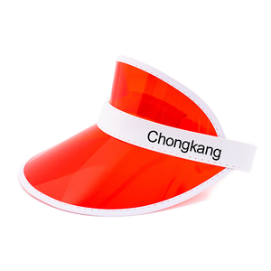 Nhựa Mặt Trời <span class=keywords><strong>Visor</strong></span> Cap Thể Thao Golf Trong Suốt Màu Đỏ Mặt Trời <span class=keywords><strong>Visor</strong></span> Hat Cho Trẻ Em - Product Image 2