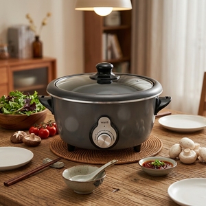 Nouvelle conception de marmite multifonction ronde de 3L, 4L, 5L pour la cuisson à domicile, marmite polyvalente pour la maison et l'hôtel. 3/4/ - Product Image 1