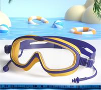 Großhandel High Definition Kinder Schwimm brille mit Gehörschutz Soft Strap Anti-Fog UV-Schutz Schwimm brille