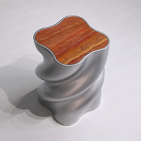 Table basse ronde contemporaine minimaliste durable au design unique pour salon moderne et décoration intérieure