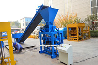 QT4-35 semi-automatique bloc faisant la machine le plus bas prix béton brique faisant des machines ensemble complet