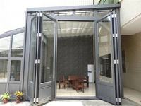Porte pliante Standard en Aluminium Double verre