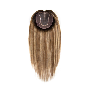 ท็อปเปอร์ผมแท้แบบ MONO Toppers ยี่ห้อ IntegraX  ติดด้วยเทป PU รอบด้าน  ทำด้วยมือจากผมแท้ยุโรป  ขนาด 7x6 นิ้ว สีน้ำตาลเข้ม สำหรับผู้หญิง - Product Image 3