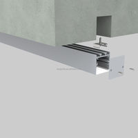 Éclairage LED linéaire en aluminium extrudé en gros, faible MOQ, installation encastrée/en surface/suspendue pour la décoration intérieure