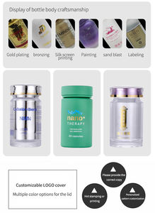 ขวดใส่กระสุนพลาสติกสีชมพูไล่ระดับสีพร้อมฝาเกลียวสามารถปรับแต่งได้หลากหลายพิมพ์ซิลค์สกรีน - Product Image 6