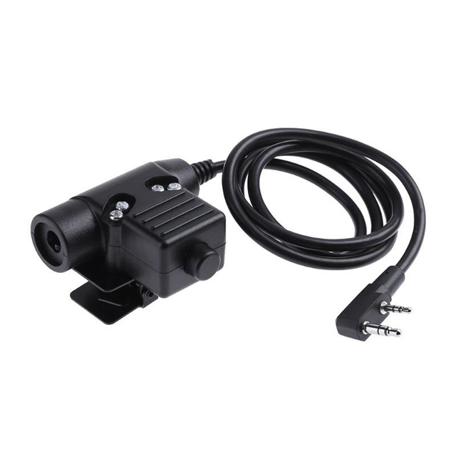 Wholesales U94 PTT Handset Adapter Cable Replacement For Kenwood Midland YAESU Motorola Icom Two Way Radio Walkie Talkie