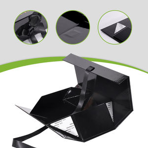 हार्ड कार्डबोर्ड फोल्डेबल चुंबकीय उच्च अंत उपहार बॉक्स के साथ मैट लैमिनेशन एम्बॉस्ड लोगो व्यक्तिगत काले स्पंज पंक्तिबद्ध पैकेजिंग - Product Image 3