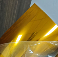 Feuille de miroir acrylique Alands 4*8 pieds double face pliable argentée dorée 0,8 mm 1 mm 2 mm 3 mm pour la décoration