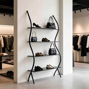 Expositor de Suelo Comercial para Tiendas de Ropa, Estante para Prendas, Zapatos y Bolsos, Estantería de Exhibición y Almacenamiento para Comercios - Product Image 2
