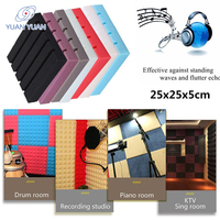 Paneles acústicos de estudio producidos por el fabricante que absorben espuma acústica para estudios