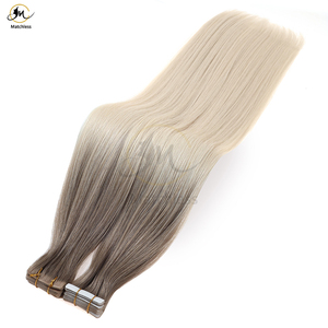 Cinta de inyección Ins Extensiones de cabello virgen humano con cutícula completa intacta Suave y recto Doble dibujado SIN enredos SIN cabello <span class=keywords><strong>malo</strong></span> - Product Image 1