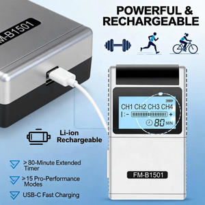 جهاز تحفيز العضلات للتأهيل الرياضي بـ 8 وسادات و4 قنوات، وحدة TENS احترافية لتعزيز قوة الرياضيين وتنشيطهم - Product Image 4