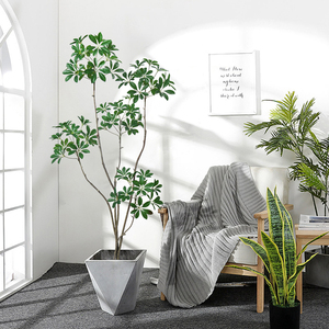 ต้นไม้ประดิษฐ์เชฟเฟอร์ราฮาวายปลอม ขายดี สำหรับตกแต่งบ้าน - Product Image 3