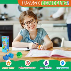 ของเล่นซิลิโคนสัมผัสพิเศษ ลูกบาศก์ฟิดเจ็ต บอลบีบคลายเครียด สำหรับบำบัดออทิสติก สมาธิสั้น ผู้ใหญ่ เด็ก ของเล่นเสริมพัฒนาการแบบมอนเตสซอรี่ - Product Image 4