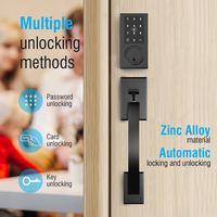 Serrure de porte électronique intelligente Te'an, verrouillage numérique, accès par carte RFID, options de mot de passe, contrôle par application, pour la maison et les hôtels