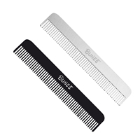 Sisir Perawatan Hewan Peliharaan Khusus dari Baja Anti Karat dengan Gigi Berdensitas Ganda, Sisir Kutu untuk Anjing dan Kucing, Alat Perawatan Profesional OEM