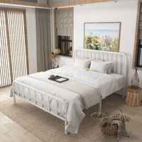 Offre spéciale bon marché lit en métal moderne et durable lit en métal cadre de lit double en fer haute qualité pour adultes