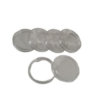 Boîte à badges 55 mm, support pour pièces d'argent, protecteur pour pièces d'or, capsules pour pièces de monnaie