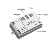 Control Remoto Inalámbrico de 433MHz, Receptor y Transmisor de Relé RF de 2 Canales, 220V 10A, para Cortinas Eléctricas de Hogar Inteligente