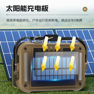 Lampe de travail 30W 3600mAh avec charge Type C, crochet et base magnétique pour camping, réparation et patrouille - Product Image 5