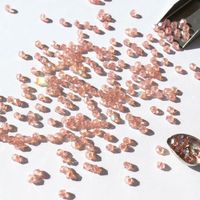 Strass à coudre en époxy diamanté facetté 4 mm, perles à 2 points pour broderie machine, YAXI P319, motif Rose Vintage Premium pour vêtements