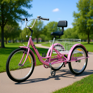 Triciclo para adultos Db Wholesale de 26 pulgadas, 7 velocidades, 3 ruedas, para uso de pasajeros, triciclo cómodo. - Product Image 2